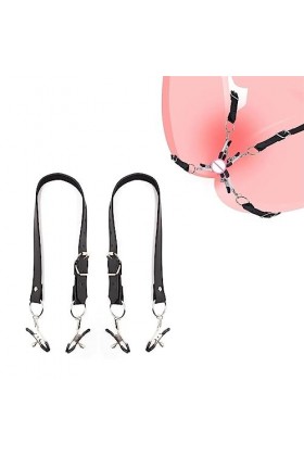 Collier en cuir non perforant avec pendentifs pour femmes