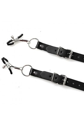 Collier en cuir non perforant avec pendentifs pour femmes