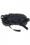 Oyolan Bandeau des Yeux Sexy Dentelle Unisexe Bandage Erotique Bandeau Blindage de Yeux Sexy Cosplay Noir Taille unique