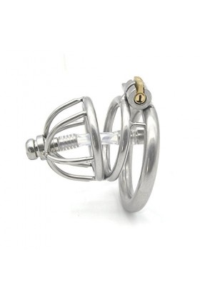 MYNML Cage de Verrouillage avec cathéter Dispositif de Cage Respirante pour Le Sport Masculin 45mm ❀671