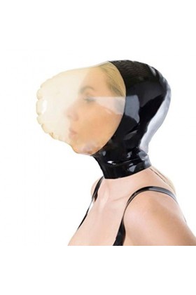 - Latex Noir Sexy de Capot En Caoutchouc Capot Gummi 0.4Mm Party Şêxťøýëş Șơúplẹ Lìssẹ Couples Femme/Noir/M