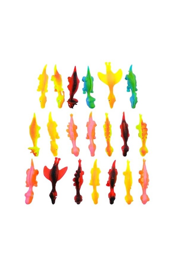 ASSIGN Mini Jouet Dinosaure Jouet Catapulte Slingshot, Jouet De Doigt Dinosaure Fronde Lance Pierres Extensible en Caoutchouc