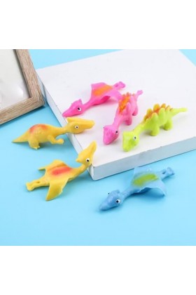 Jouet De Doigt De Dinosaure De Fronde, Dinosaures Volants Catapulte En Caoutchouc, Jouets Souple Extensible Doigt, Jouet Exte