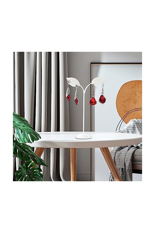 BEALIFE 3 pièces métal boucle doreille présentoir couleur unie élégant feuille forme maison oreille goujon pendentif Base ac