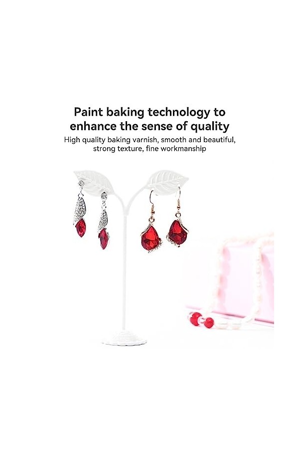 lmoikesz 3 pièces en métal boucle doreille présentoir amovible élégant feuille forme remplacement pendentif support de Base 