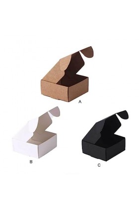 SUIOPPYUW 50 pièces Kraft avion boîte bijoux affiche boîtes en papier pendentif collier mallettes de transport charme mallett