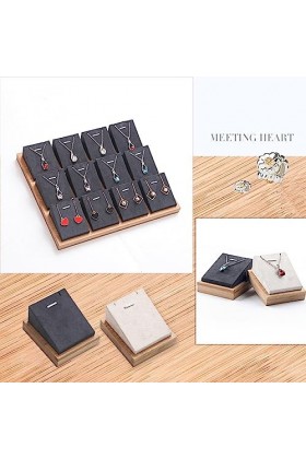 Ailan Bambou Collier Présentoir Choker Titulaire Bijoux Longue Chaîne Pendentif Organisateur Boucle Doreille Accessoire Mais