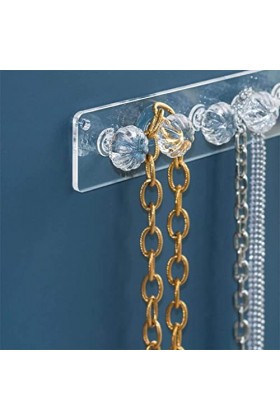 rongweiwang Présentoir mural collier tour de cou suspendu organisateur porte-bijoux cintre commode salon chambre