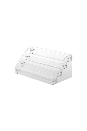 WUUISDNX Présentoir multicouche acrylique Transparent léger en plastique lisse support de rangement épaissir grille conceptio