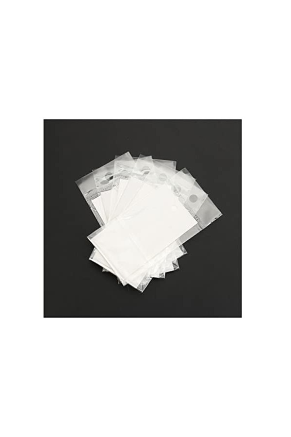 WUUISDNX Sacs RectangularSelf Adhésif En Plastique Léger Boucle Doreille Cartes Daffichage Lisse Portable Plat Écologique B