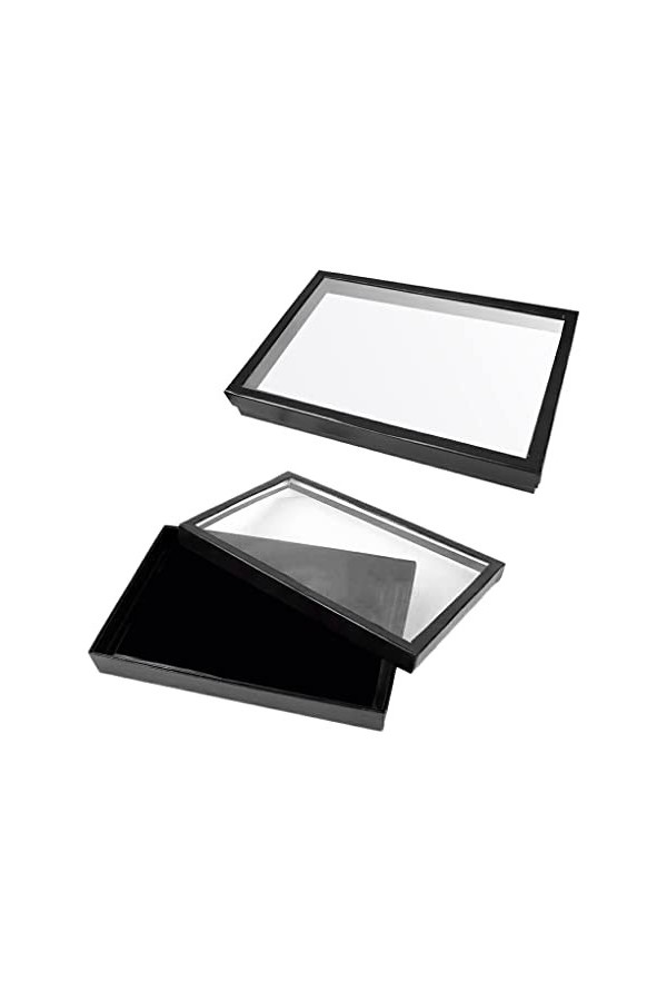 BOKIOESDE Boîte de rangement pour bagues couleur unie 100 fentes boucle doreille présentoir plateau avec couvercle, Blanc