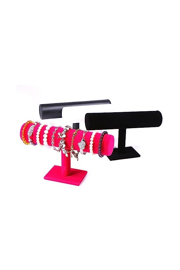 kawehiop Présentoir charme Vintage montres organisateur en forme de T dur PVC vitrine support de support accessoires maison m