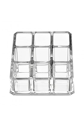 FIOERDTUIE Mallette de rangement boîte de maquillage support daffichage dortoir accessoires ménagers 9 grilles