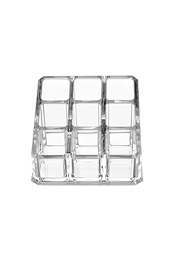 FIOERDTUIE Mallette de rangement boîte de maquillage support daffichage dortoir accessoires ménagers 9 grilles