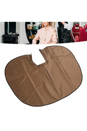 Cape de Coupe de Cheveux, Cape de Maquillage, Imperméable, Portable, Professionnelle pour Salon à Domicile Brun 