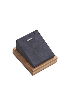 eexuujkl Bambou bois collier présentoir tour de cou support bijoux pendentif organisateur emballage accessoire pour maison co