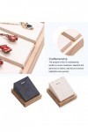 eexuujkl Bambou bois collier présentoir tour de cou support bijoux pendentif organisateur emballage accessoire pour maison co