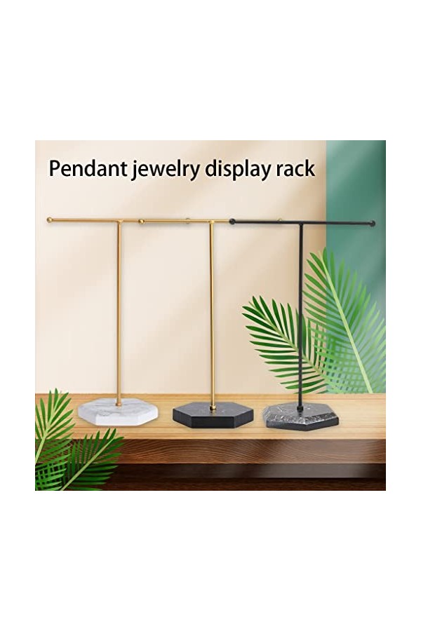 BOKIOESDE Bijoux Présentoir Bracelet Boucle Doreille Bracelet Support T Bar Organisateur Vitrine En Métal Titulaire De Stock