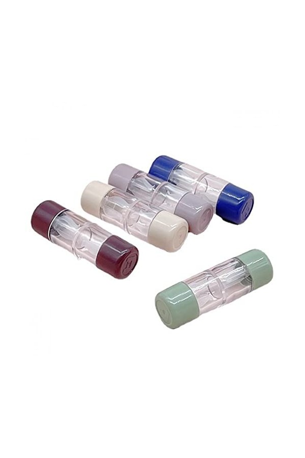 Cas De Lentilles De Contact 5pcs L + R Case De Lentille De Contact pour Les Yeux Contacts Kit De Conteneur Dobjectif