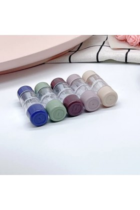 Cas De Lentilles De Contact 5pcs L + R Case De Lentille De Contact pour Les Yeux Contacts Kit De Conteneur Dobjectif