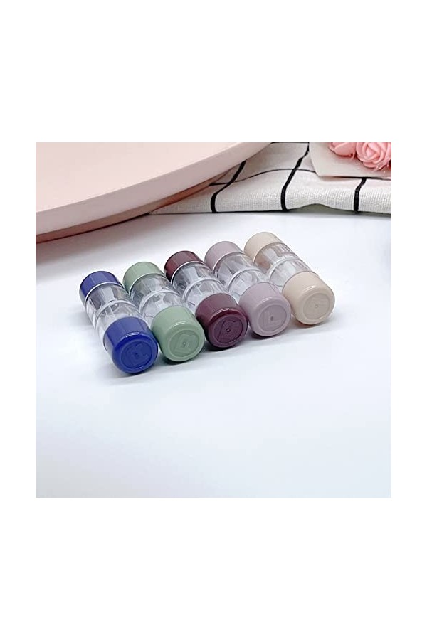 Cas De Lentilles De Contact 5pcs L + R Case De Lentille De Contact pour Les Yeux Contacts Kit De Conteneur Dobjectif