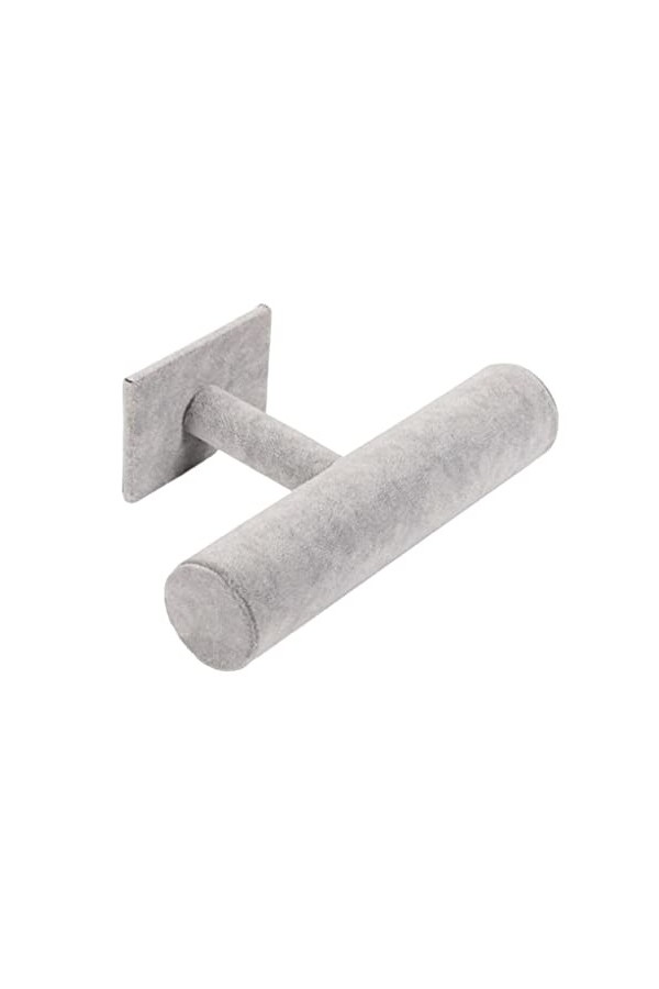 SUIOPPYUW Bracelet en forme de T présentoir velours bandeau montre organisateur support dur bijoux bracelet support de stocka