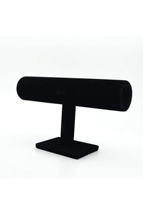 SUIOPPYUW Bracelet en forme de T présentoir velours bandeau montre organisateur support dur bijoux bracelet support de stocka