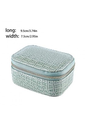 kawehiop Boîte à bijoux de voyage Portable organisateur polyvalent petite vitrine pratique collier mallette de rangement coif