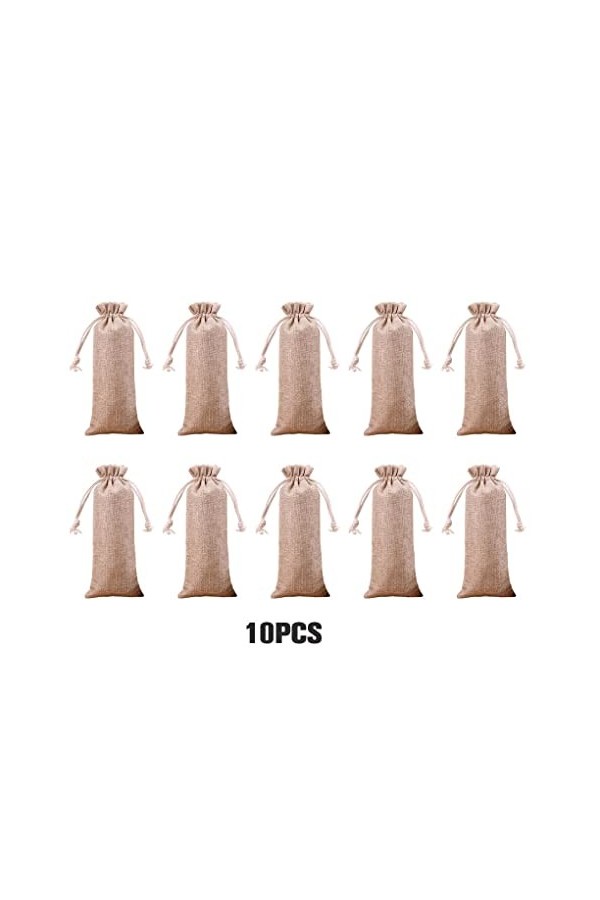 FIOERDTUIE 10 pièces pochette à cordon lin bijoux sac stockage doux charme emballage mariage bonbons muti-couleurs sac pour c