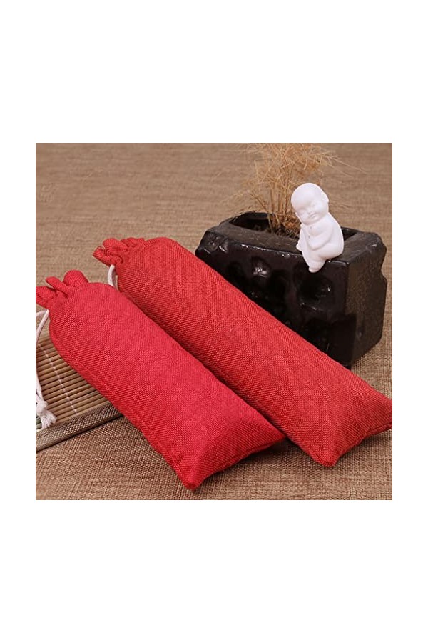 YUSSEQDD 10 pièces pochette à cordon bijoux sac ornements corde doux rond breloque emballage pochettes de sac de mariage pour