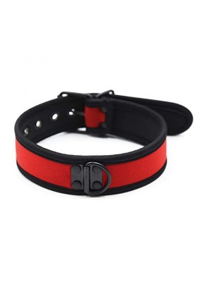 Bordure en cuir artificiel rouge de haute qualité Manches de cou Menottes Colliers Colliers Accessoires de décoration attraya