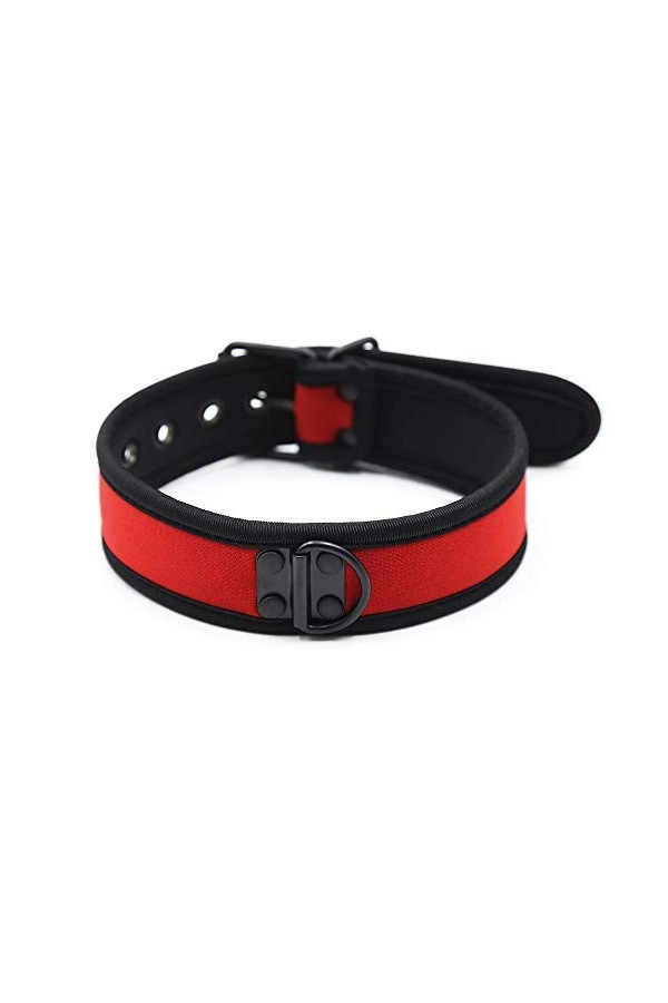 Bordure en cuir artificiel rouge de haute qualité Manches de cou Menottes Colliers Colliers Accessoires de décoration attraya