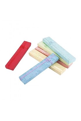 osiuujkw 12 pièces Collier boîte Rectangle Papier léger Coffrets Cadeaux Multi-usages Bijoux Emballage éponge décoration Stoc