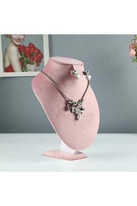 rongweiwang Bijoux présentoir velours collier Bracelet tour de cou support boucle doreille stockage organisateur mise en pag