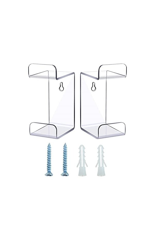 lmoikesz Lot de 2 Supports de Casque PS3 Casque de Jeu Style Minimaliste présentoir Mural contrôleur sans perçage Cintre, dég