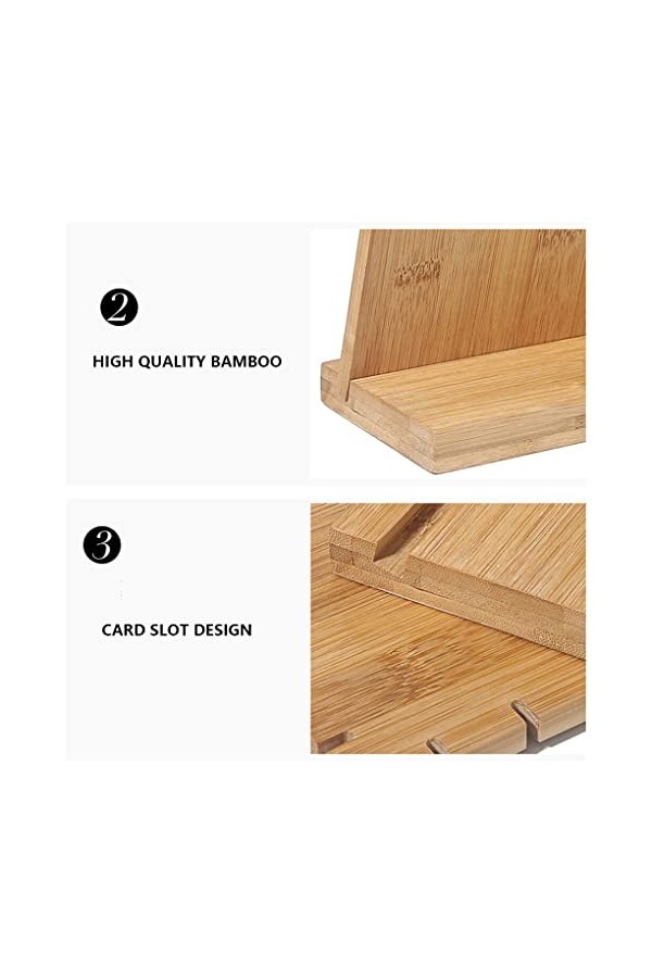 BEALIFE Présentoir à bijoux en bois de bambou collier en forme de L affichant pendentif Bracelet chevalet porte-bijoux pour c