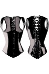 WSZJLN Serre-taille BustierCorset G-string SizeS-2XL nouveau haut corset corset noir -Noir-S
