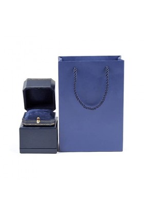 BEALIFE Boîte à bijoux en papier couleur unie dorure carré anneau boucle doreille collier Bracelet emballage cadeau étui ave