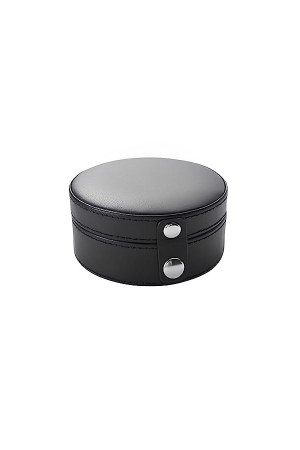 eexuujkl Boîte de rangement portable boîte à bijoux mode ronde organisateur de stockage boucles doreilles collier anneau pré
