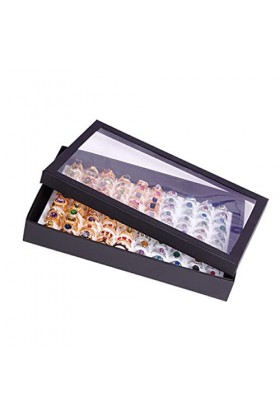 YIUPEDRFG Anneau boucle doreille présentoir avec couvercle boîte de rangement organisateur porte-bijoux étui pour maison cha