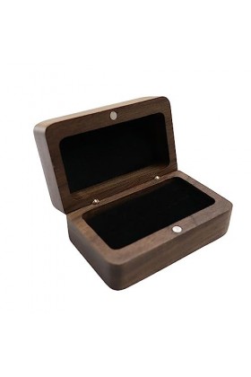 Ailan Boîte Anneaux Bijoux En Bois Proposition De Mariage Boucles Doreilles Boucle Doreille Stockage Emballage Emballage Pe