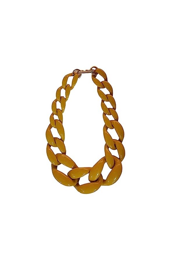 kawehiop Femme homme déclaration collier mode tour de cou chaîne colliers Portable suspendu pendentif bijoux accessoire fête 