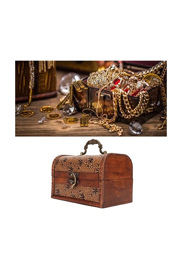 Weikeya Boîte à Bijoux, processus dimpression Boîte à Bijoux Portable en Bois Composite épaissi pour décorations