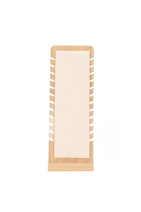 Présentoir de Collier en Bambou, présentoir de Collier Professionnel Portable Beige Organisateur détachable pour Bracelet pou