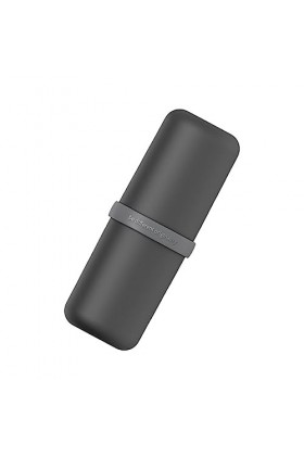 FIOERDTUIE Ensemble de gobelets de lavage de voyage porte-brosse à dents étui de salle de bain utilisation quotidienne, Noir