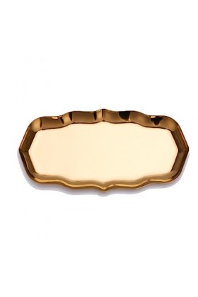 lmoikesz Cosmétiques plateau 430 acier inoxydable collier bracelet bijoux plaque gâteau organisateur miroir poli plat décorat