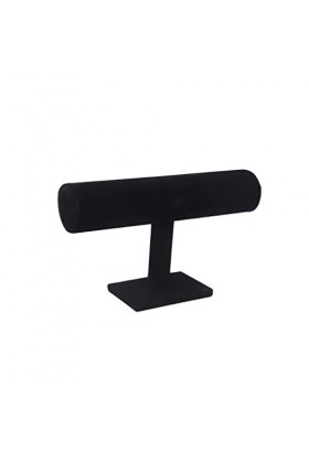 SUIOPPYUW Présentoir à bijoux monocouche collier Bracelet porte-bijoux montre Bracelets bandeau support pour commode, Noir