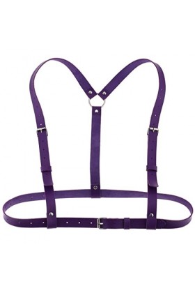 Corset punk taille près beau dos poitrine sangle bretelles mode porter porter corps harnais laçage sexy bretelles ceinture, v