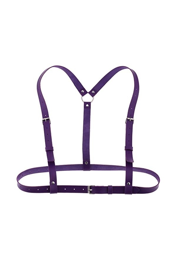 Corset punk taille près beau dos poitrine sangle bretelles mode porter porter corps harnais laçage sexy bretelles ceinture, v