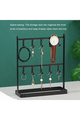 BOKIOESDE Fer collier présentoir support bijoux pendentif organisateur Bracelet organisateur accessoire chambre vitrine commo